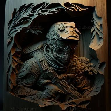 3D модель Игра Ghost Recon Advanced Warfighter 2 (STL)